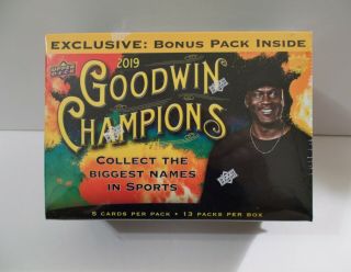 2019 Ud Goodwin Champions Mega Box With Michael Jordan On Cover -