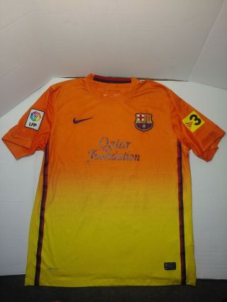 Nike Authentic Drifit Youth Fc Lionel Messi Barcelona Soccer Jersey Size Xl