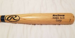 2002 Moises Alou Game Bat Chicago Cubs Team Rawlings 34 " Big Stick Baseball