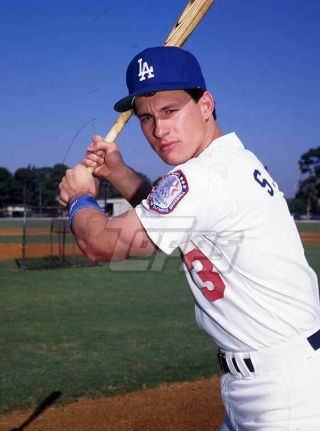 1984 Topps Baseball Color Negative.  Steve Sax Dodgers