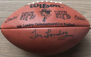 Tom Landry Signed/auto Ltd.  Ed.  Football Dallas Cowboys/hof 300 Guarantee