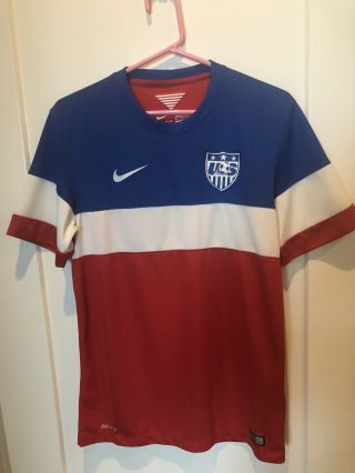 Usmnt 2014 World Cup Nike Usa Soccer Away Jersey Size Small