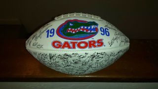 1996 Florida Gators National Championship Team Signed Football.  90,  Signatures.