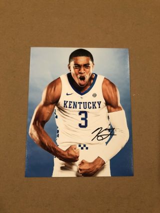 Keldon Johnson Signed 8x10 Photo Kentucky Wildcats Spurs Ncaa Star