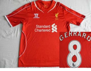 Jersey Retro Liverpool 2014/2015 Gerrard 8 Old Shirt Warrior Vintage