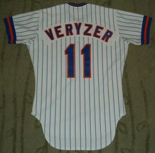 York Mets Tom Veryzer Game Worn Jersey Mears Loa (tigers Indians Cubs)