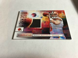2018 Rookies And Stars Star Search Jerseys 1 Baker Mayfield Cleveland Browns Rc