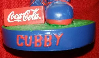 BOBBLEHEAD CUBBY MASCOT nodder Daytona Cubs Chicago Cubs bobble head coca cola 2