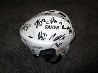 Carolina Hurricanes 2019 Team Signed Hockey Helmet W/coa Svechnikov Williams Aho
