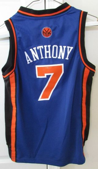 Adidas Nba York Knicks 7 Carmello Anthony Home Jersey Youth Medium