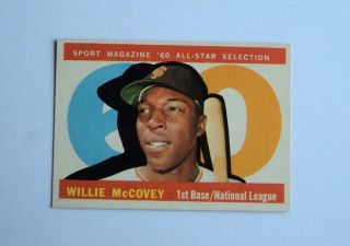 1960 Topps 554 Willie Mccovey Giants - Nrmint Flash
