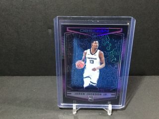 Jared Jackson Jr 2018 - 19 Obsidian Preview Purple Parallel Rc 36/49 Card 581