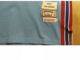 Lou Hudson Mitchell And Ness 1969 - 70 Jersey Size 44 EXTREMELY Rare In This Size 3