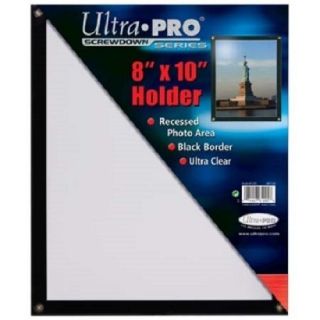 Ultra Pro Black Frame 8 " X10 " Screwdown Photo Holder Clear 8x10 Recessed