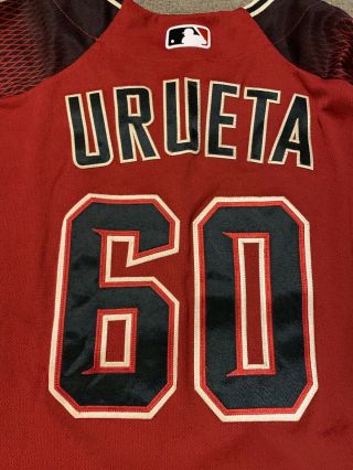 Luis Urueta Game Used/ Issued Diamondbacks 2019 Spring Jersey - MLB Auth 2