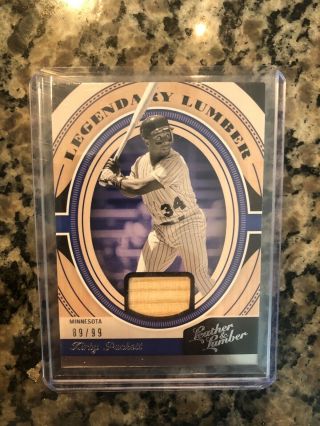 2019 Leather And Lumber Kirby Puckett Legendary Bat Relic /99 Twins