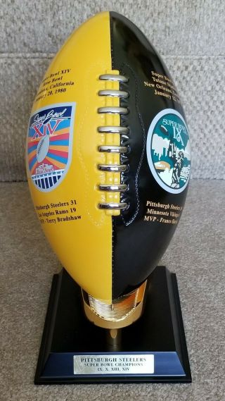 Danbury Pittsburgh Steelers Bowl Dynasty Football Trophy - Rare