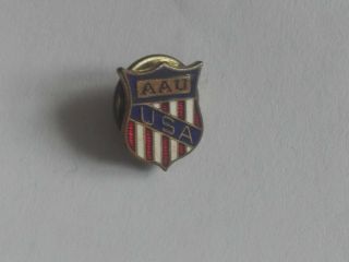 Amateur Athletic Union Aau Usa Multi Sport Organization Vintage Badge Pin Athlet