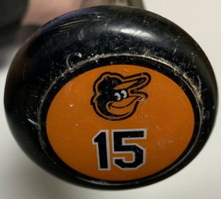 Johnny Giavotella Game Uncracked Marucci Bat Baltimore Orioles.