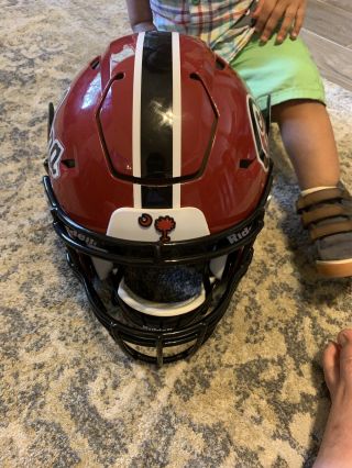 South Carolina Gamecocks Game Worn Helmet Ncaa Football 2018 Kier Thomas 10