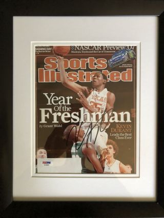 Texas Longhorns Kevin Durant Signed Autographed Sports Illustrated Psa 2 - 19 - 07