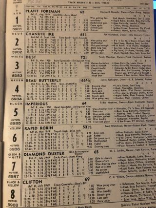 Vintage Tampa Greyhound Program 1951/52 Meet 2