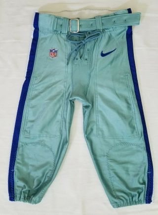 Dallas Cowboys Nfl Locker Room Issued Football Pants - Size 32 With Belt