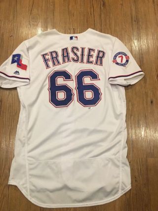 Josh Frasier Pudge Patch Texas Rangers Game Jersey 3000 Hit Adrian Beltre