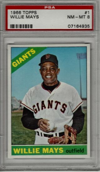 1966 Topps Willie Mays 1 Psa 8 High - End Card Worthy Of Upgrade?