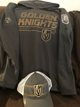 Vegas Golden Knights Cody Eakin 21 Player Issued Hoodie And Hat