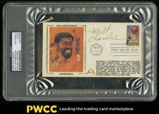 Wilt Chamberlain Signed Autographed First Day Cover Auto Psa/dna Auth (pwcc)