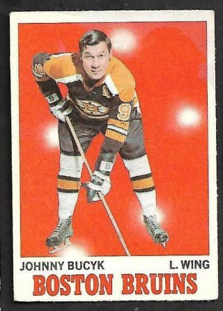 1970 - 71 Opc (o - Pee - Chee) Nhl Hockey: 2 Johnny Bucyk,  Boston Bruins