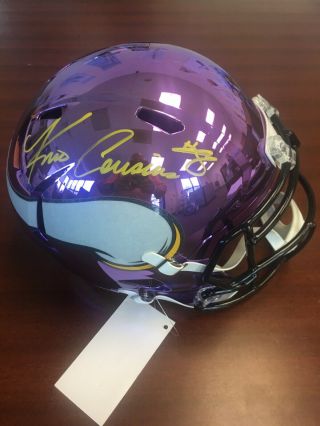 Kirk Cousins Signed Minnesota Vikings Chrome Full Size Helmet