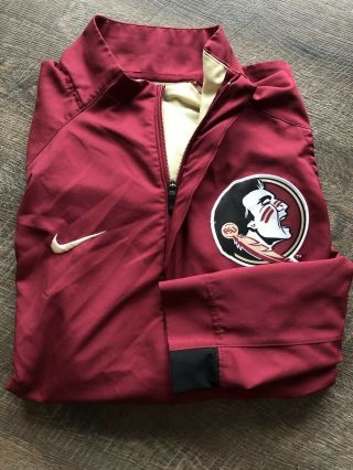 Nike Florida State Seminoles Medium Hyper Elite Dri Fit Fsu Jacket Ventilated