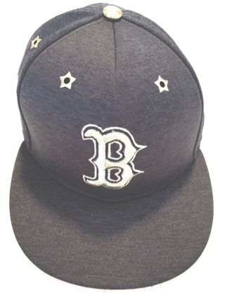 Boston Red Sox 2017 All - Star Game Fitted Hat Cap Size 7 1/4 (7.  25) Blue/gray
