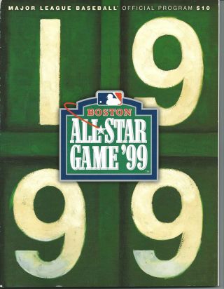 1999 All Star Game Program - Boston - Vladimir Guerrero 