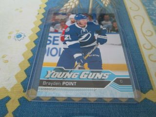 2016 - 17 Ud Young Guns Brayden Point Rc 205 Tampa Bay Lightning