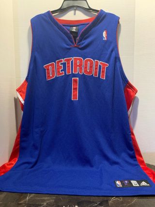 Nba Detroit Pistons Adidas Jersey 1 Chauncey Billups Sz - 56 (3x)