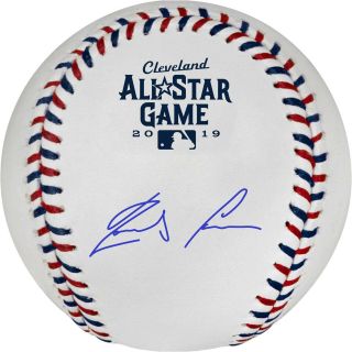 Ronald Acuna Jr.  Atlanta Braves Autographed 2019 Mlb All - Star Game Logo Baseball