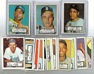 1952 Topps Baseball Reprint Set Complete (1983) Not Mickey Mantle,