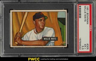 1951 Bowman Willie Mays Rookie Rc 305 Psa 5.  5 Ex,  (pwcc)