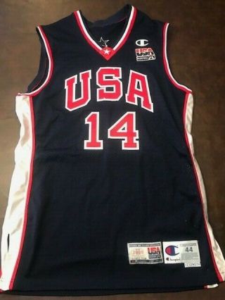 GARY PAYTON game - issued 2000 OLYMPIC JERSEY 2
