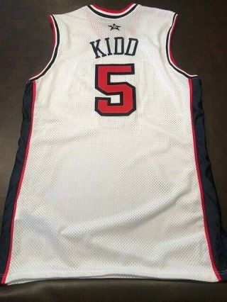 Jason Kidd game - issued 2000 OLYMPIC JERSEY 4