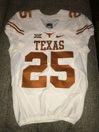 Texas Longhorns Nike Authentic Game Worn Issued Jersey Size 40 Mach Speed