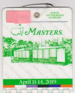 2019 Masters Badge Tiger Woods Winner
