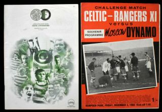1960s Celtic Football Intercontinental Cup World Champ Moscow Programs Programme 4