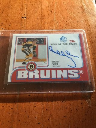 Bobby Orr 2018 - 19 Sp Authentic Signs Of The Times 70 