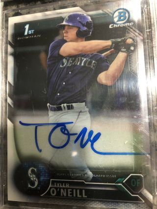 2016 Bowman Chrome Tyler O’neill Auto Rookie Autograph Called Up Red Hot