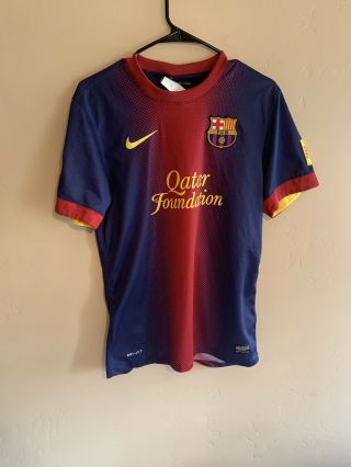 Nike Lionel Messi 10 Fc Barcelona Authentic Jersey Size Small