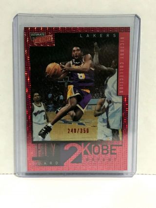 Kobe Bryant 2001 - 02 Upper Deck Ultimate Victory Fly2kobe Red 72 Only 350 Made